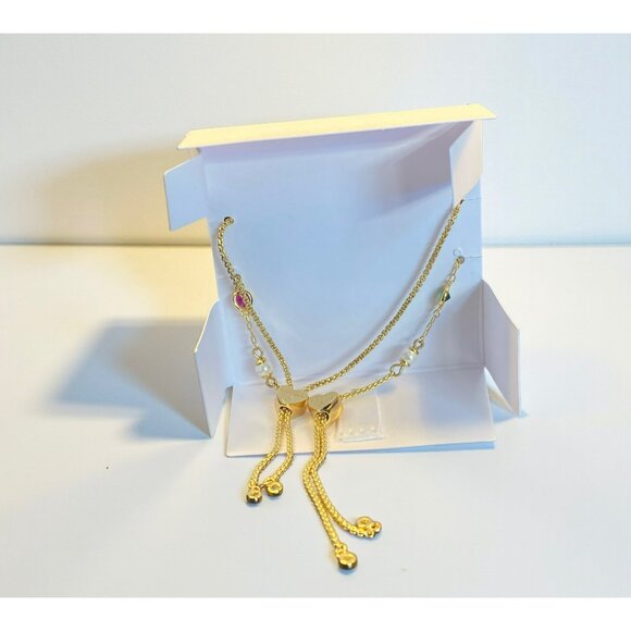 Kate Spade New York Gold-Tone Slider Bracelet Set -228 - Picture 2 of 3